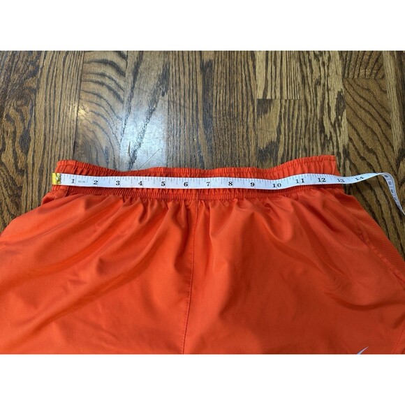 Nike Women's Orange Tempo Dri-Fit‎ Running Gym Workout Shorts Lining Size Large - Picture 4 of 7